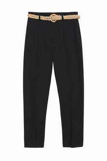 Quzu Hasır Kemerli Kadın Pantolon 