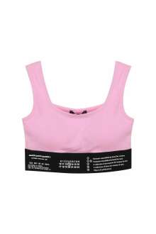 Quzu Lastik Detaylı Crop Top Kadın Atlet