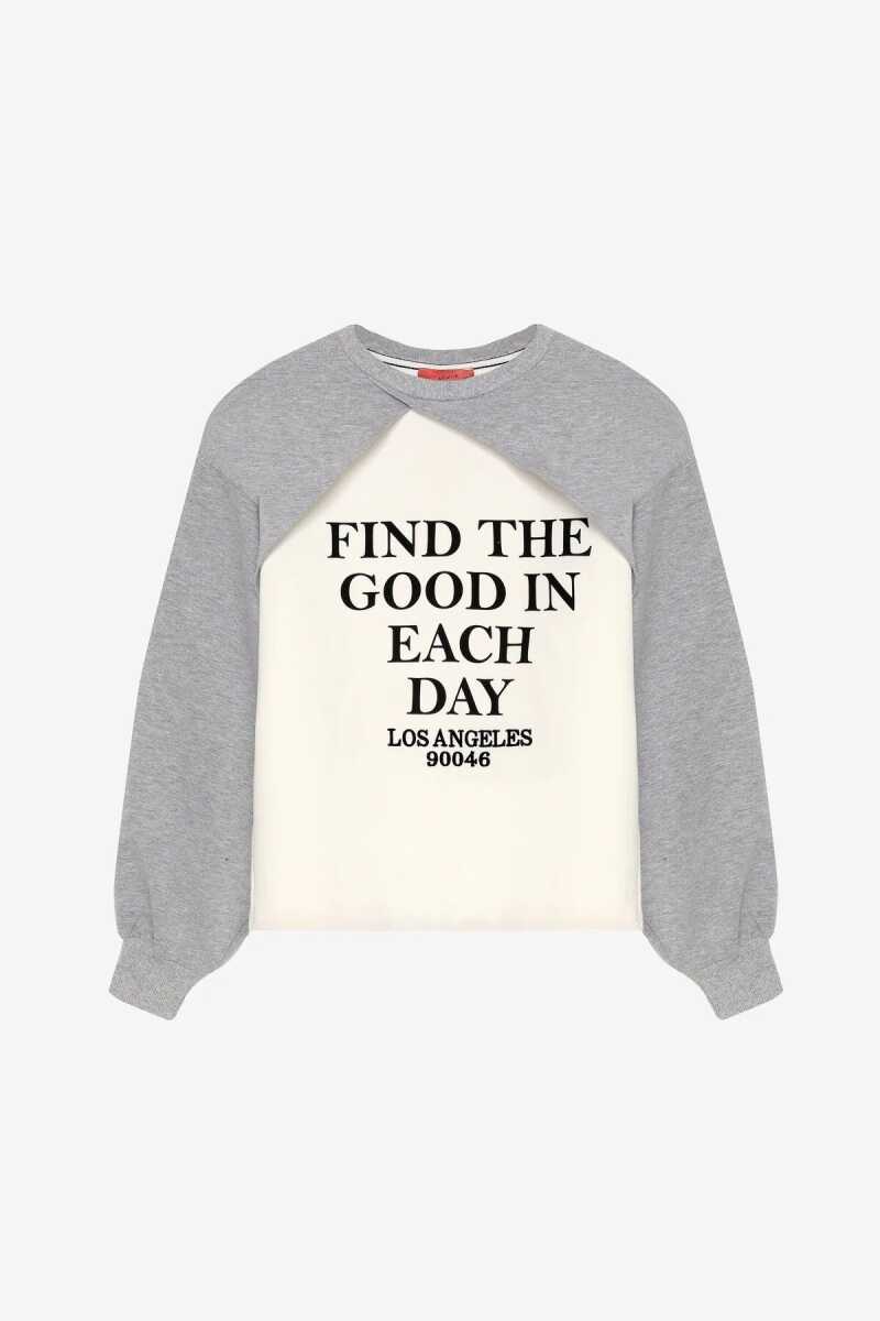 Quzu Matchli Baskılı Kadın Sweatshirt 26KSWT00857 (1)