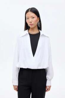 Quzu Matchli Uzun Kollu Bluz 26KBLZ01067