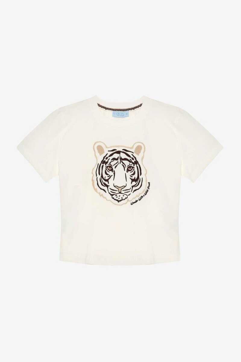 Quzu Nakış Detaylı Kadın T-shirt - 1