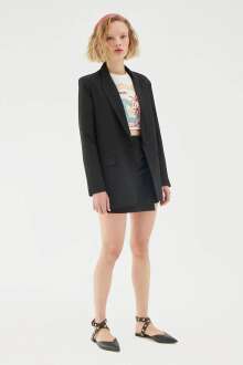 Quzu Oversize Kadın Blazer Ceket 