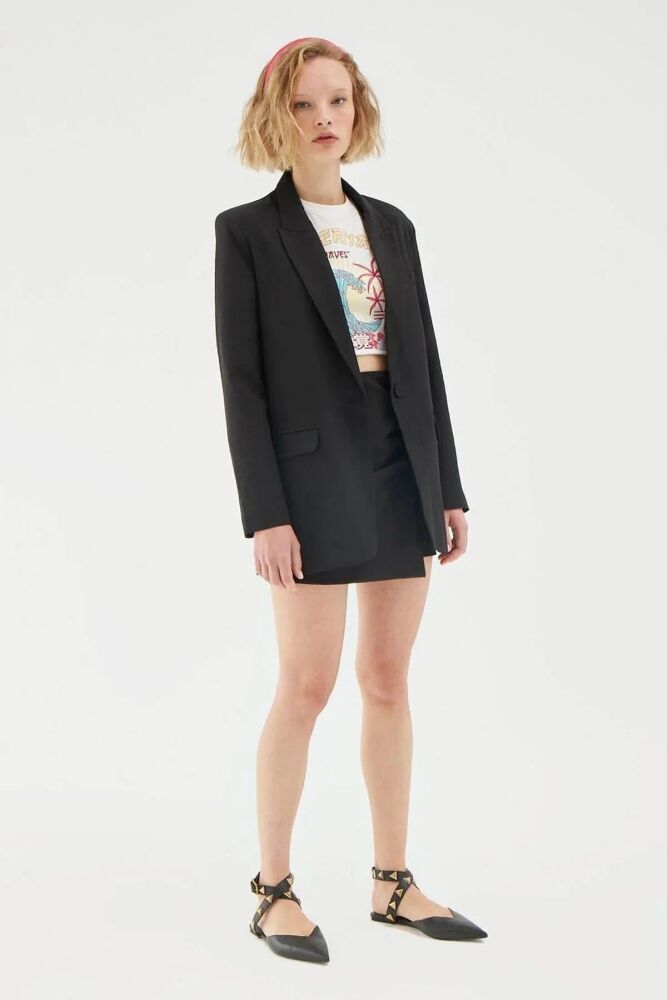 Quzu Oversize Kadın Blazer Ceket