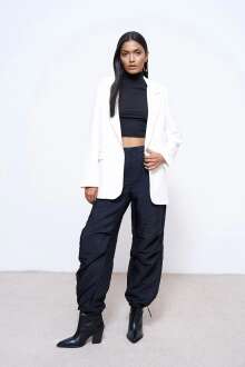 Quzu Oversize Kadın Blazer Ceket 