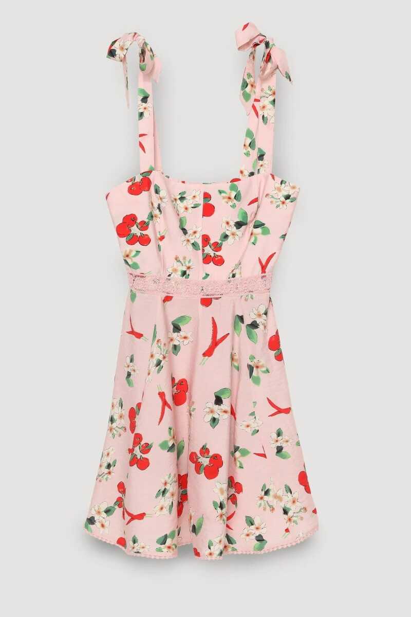 Quzu Şerit Detaylı Elbise 25YELB00408 - Quzu (1)