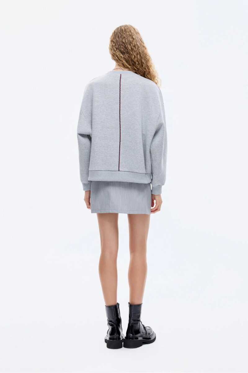 Quzu Şerit Detaylı Kadın Sweatshirt 26KSWT00754 - 5