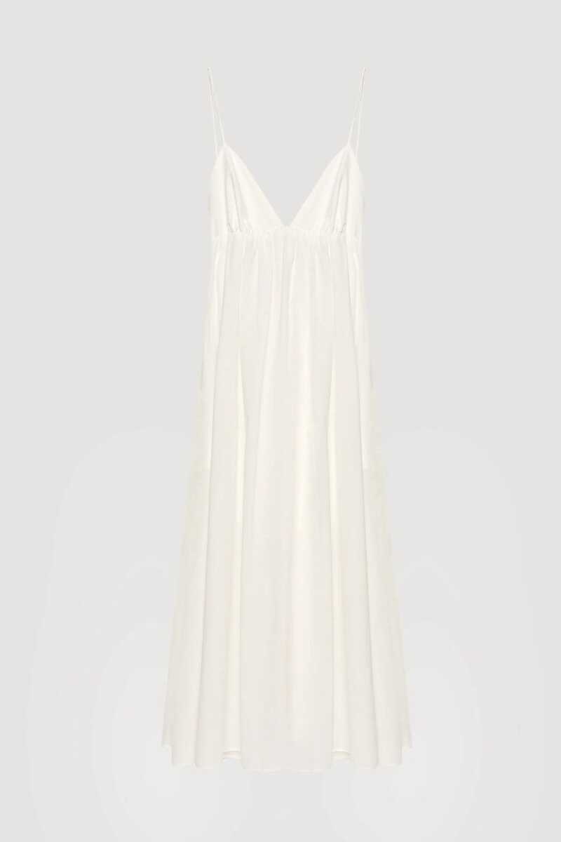 Quzu Sırt Detaylı Askılı Maxi Elbise 25YELB00567 - Quzu (1)