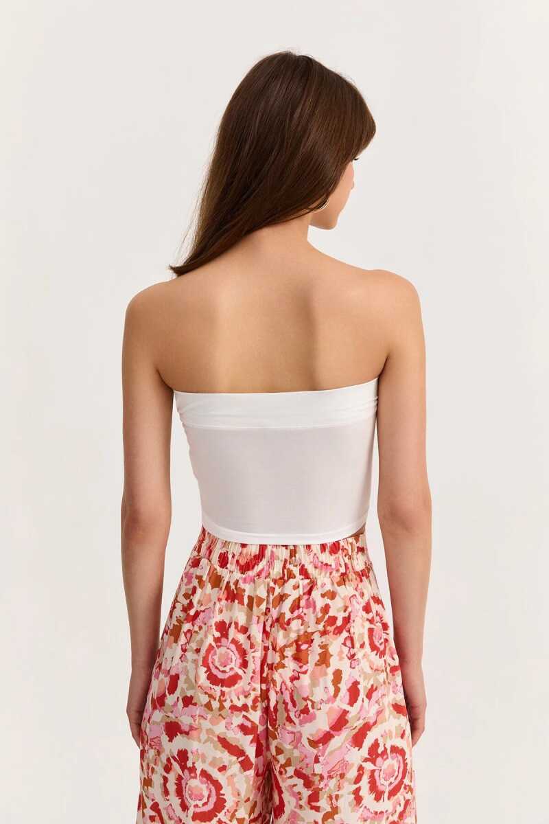 Quzu Straplez Crop Top - 5