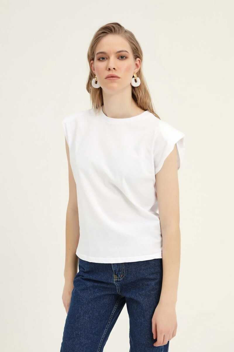 Quzu Vatkalı Kolsuz Kadın Tshirt