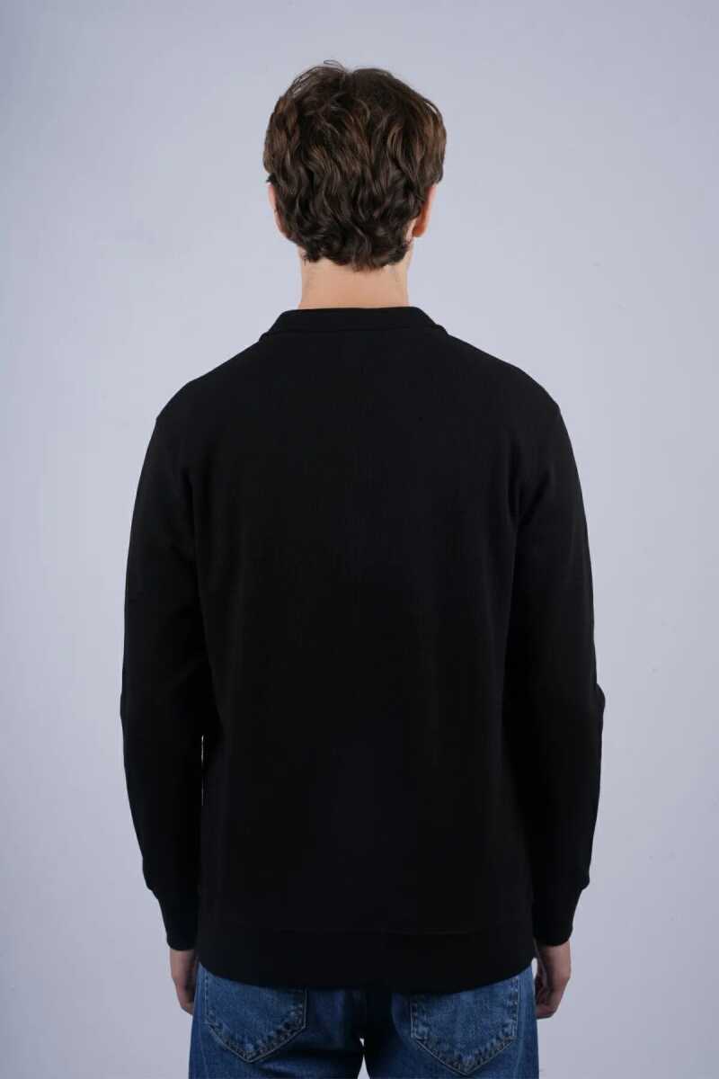 Jsco 6530 Js Polo Yaka Fermuarlı Waffle Erkek Sweat (1)