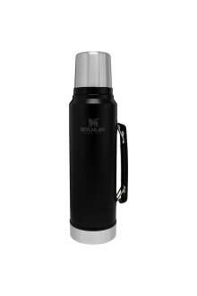 Stanley 1.1QT Klasik Vakumlu Çelik Termos 1 Lt 1 LT - Siyah 10-08266-002