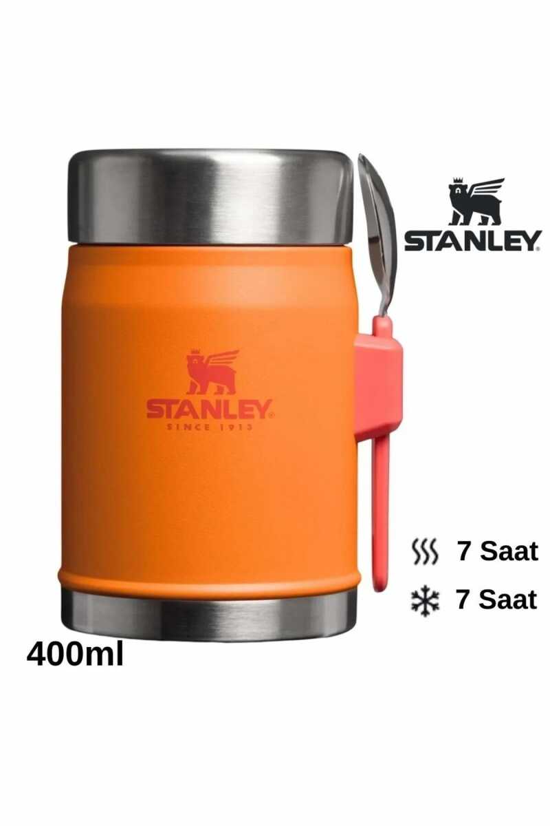 Stanley Classic The Legendary Food Jar+Spork Kaşıklı Yemek Termosu | 0.4L / 14oz Turuncu 10-09382-114 - Stanley