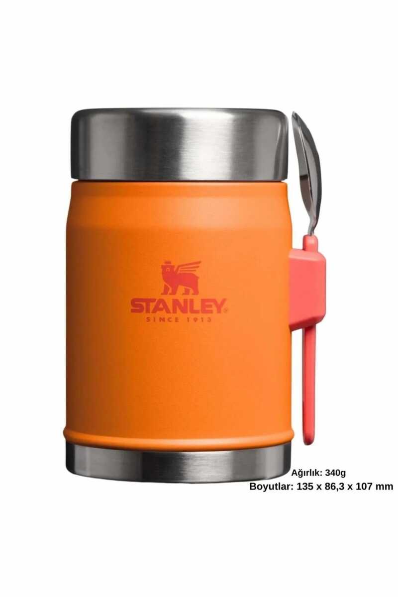 Stanley Classic The Legendary Food Jar+Spork Kaşıklı Yemek Termosu | 0.4L / 14oz Turuncu 10-09382-114 - 5