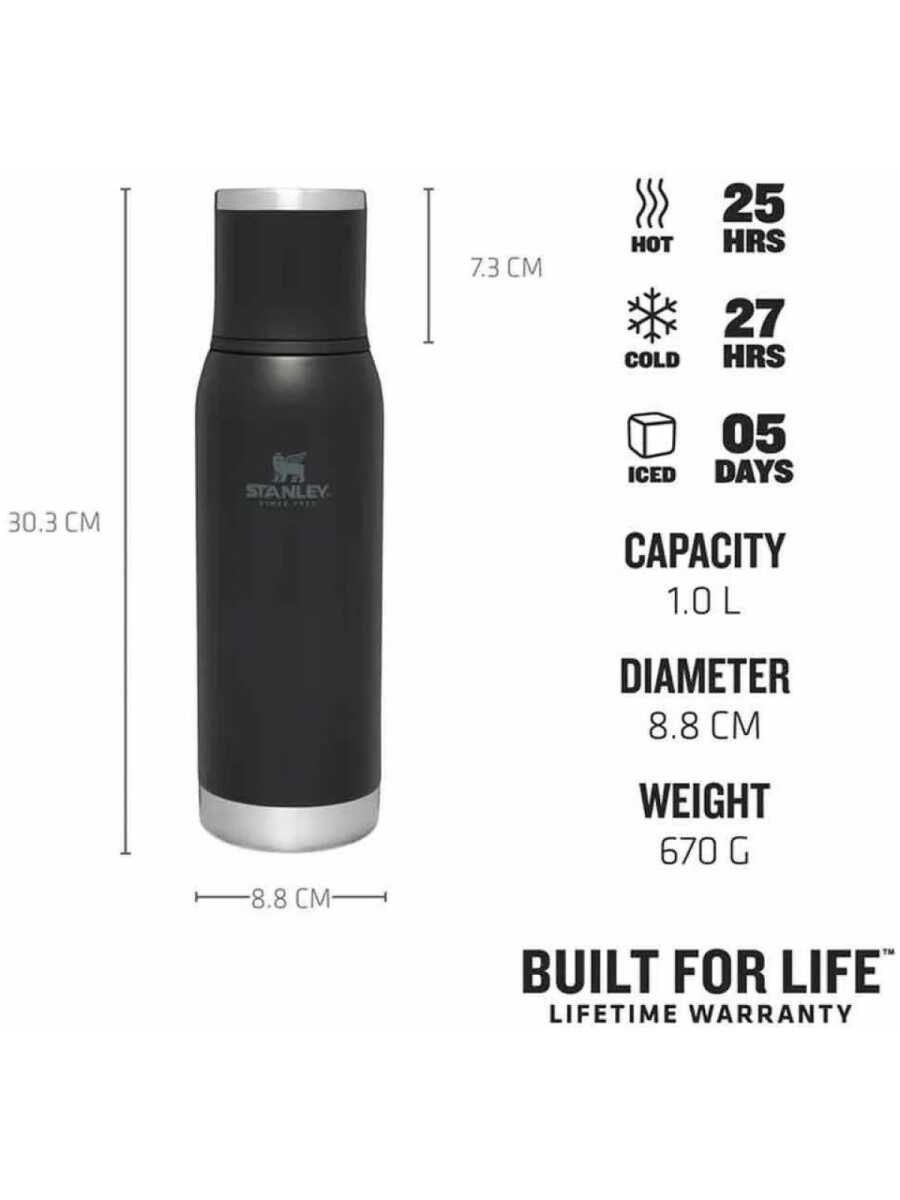 Stanley The Adventure To-Go Bottle Termos 1.0 LT / 1.1 QT Siyah 10-10819-010 - 4
