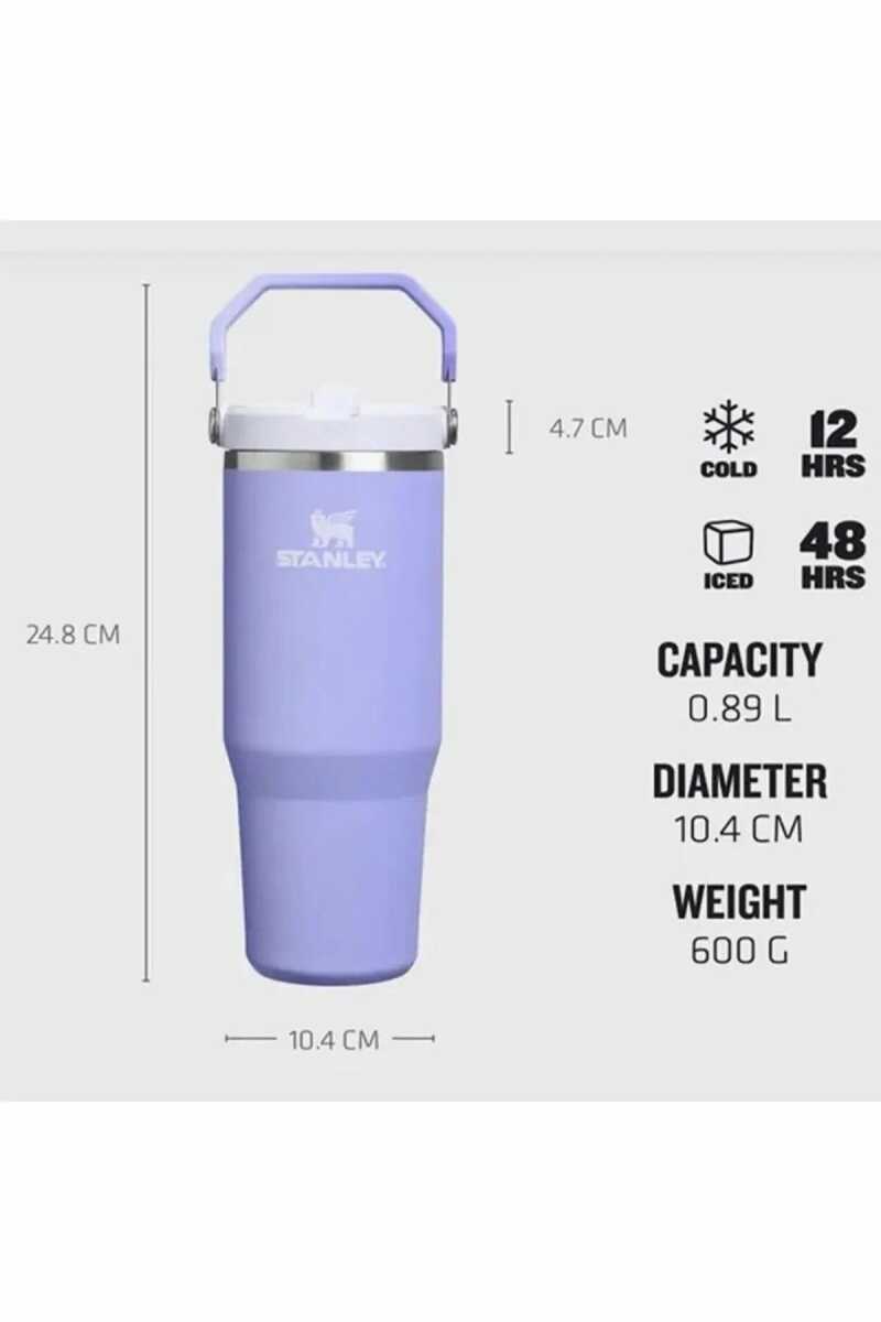 Stanley The IceFlow™ Flip Straw 2.0 Pipetli Termos Bardak 0,89 LT / 30Oz Lacivert 10-12043-073 (1)