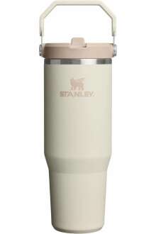 Stanley The IceFlow Flip Straw 2.0 Pipetli Termos Bardak 0,89 LT Bej 10-13424-0197