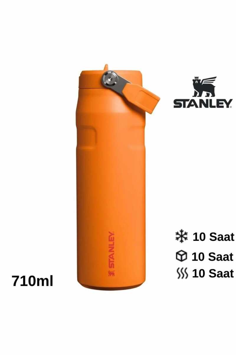 Stanley The IceFlow Flip Straw Pipetli Termos Bardak 2.0 0,70 LT / 24oz Sarı 10-11283-395 - Stanley