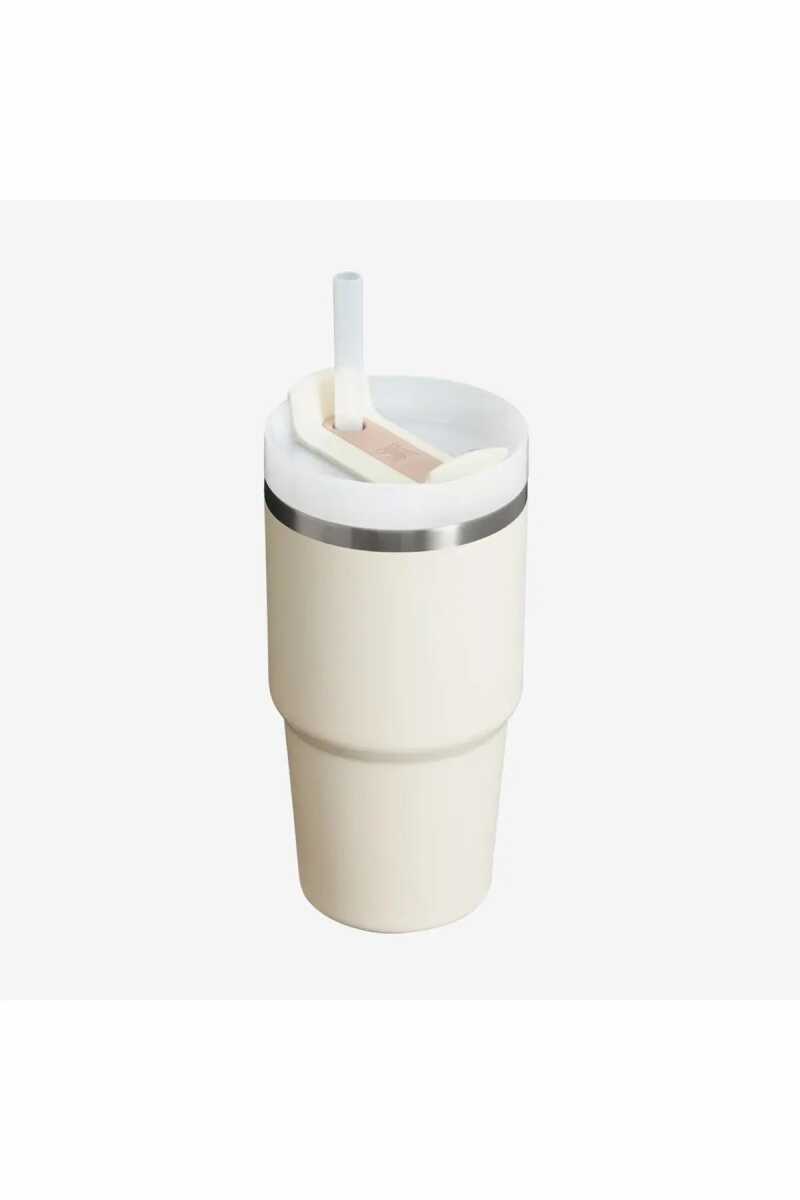 Stanley The Quencher H2.O Flowstate™ Tumbler Pipetli Termos Bardak 0.59 Lt / 20Oz Krem 10-10826-304 (1)