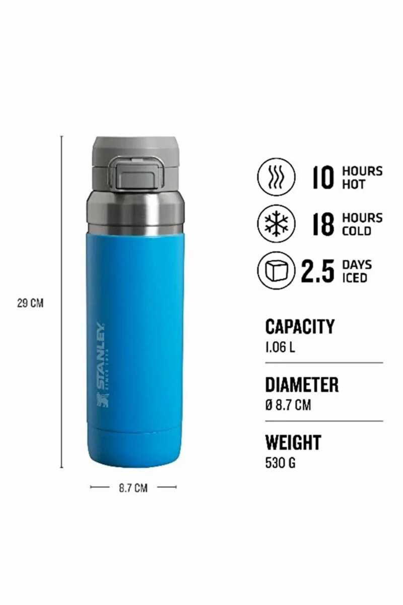 Stanley The Quick-Flip Water Bootle 36Oz/1.0 L Mavi 10-09150-085 - 4