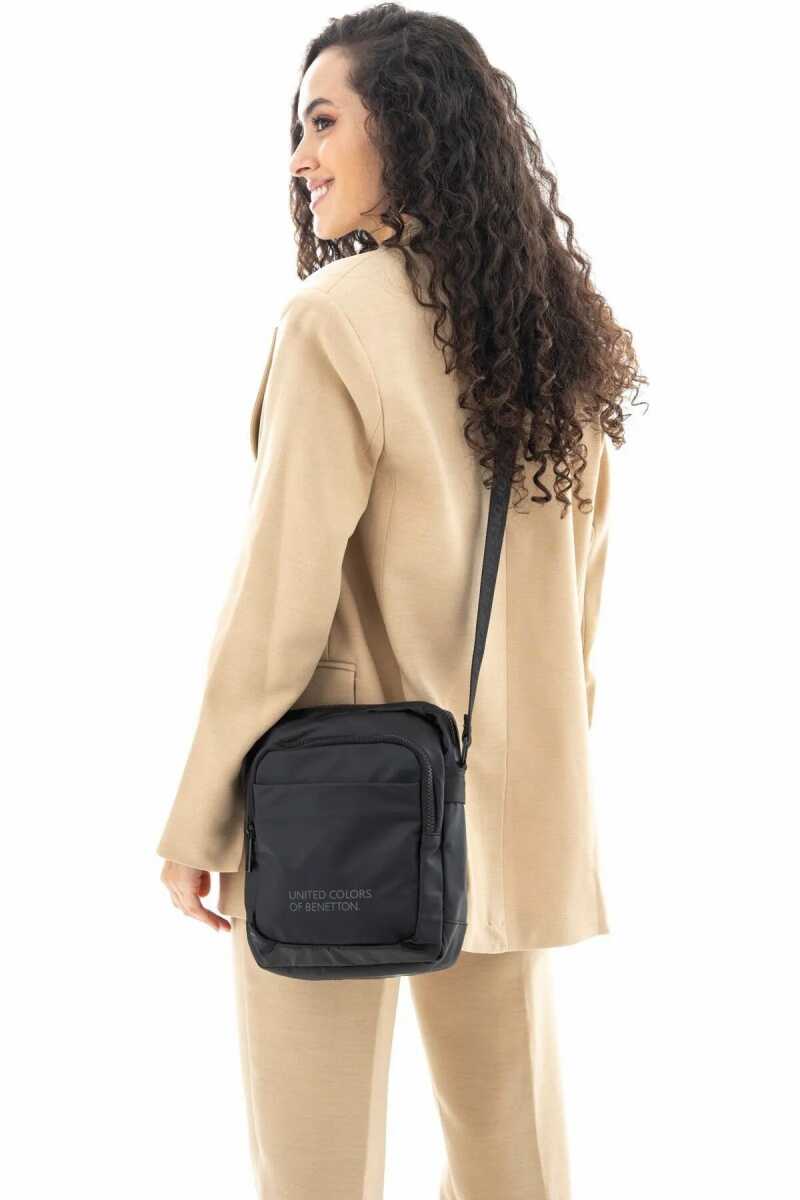 United Colors of Benetton Unisex Çapraz Çanta Siyah BNT_541 - 4