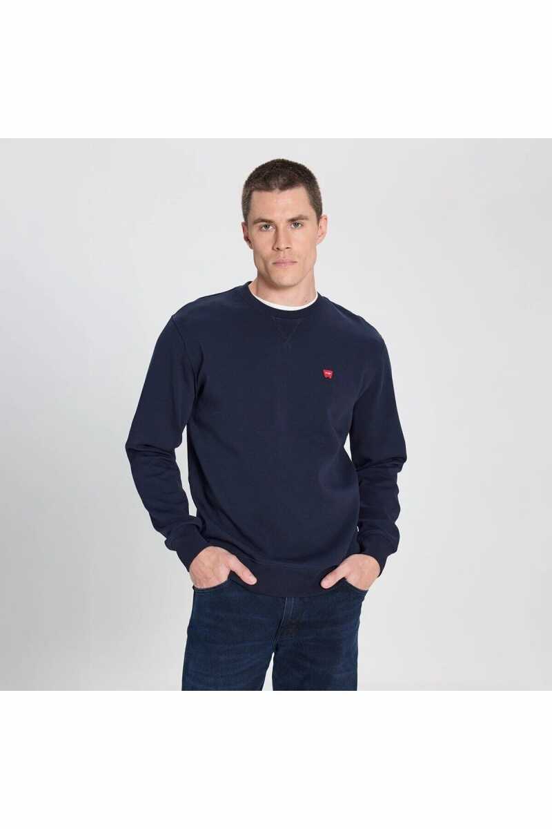 Wragler Regular Fir Bisiklet Yaka Lacivert Erkek Sweat W242726410 - 1
