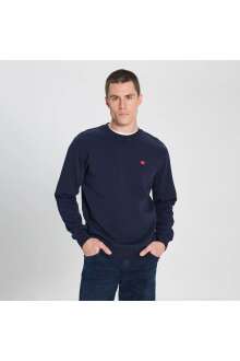 Wragler Regular Fir Bisiklet Yaka Lacivert Erkek Sweat W242726410