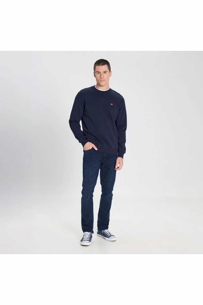 Wragler Regular Fir Bisiklet Yaka Lacivert Erkek Sweat W242726410 - 3