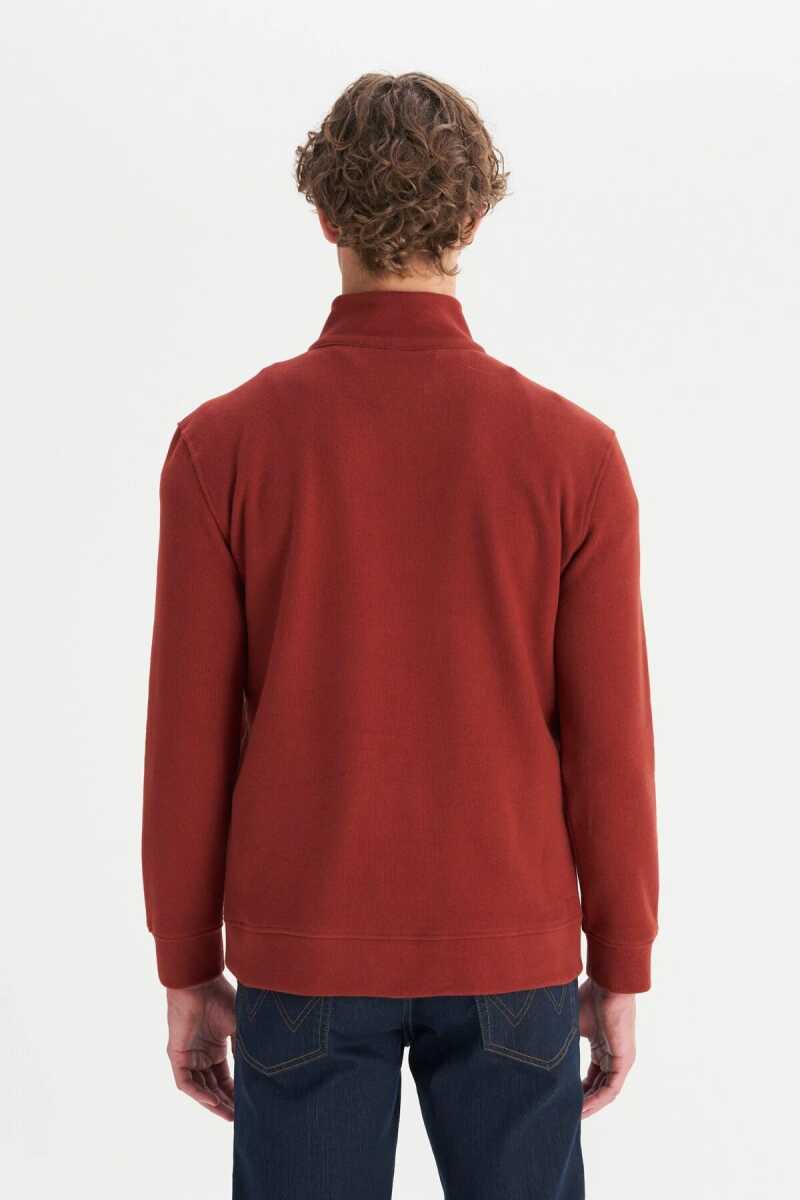 Wrangler Erkek Half Zip Sweatshirt W2520532810 - 5