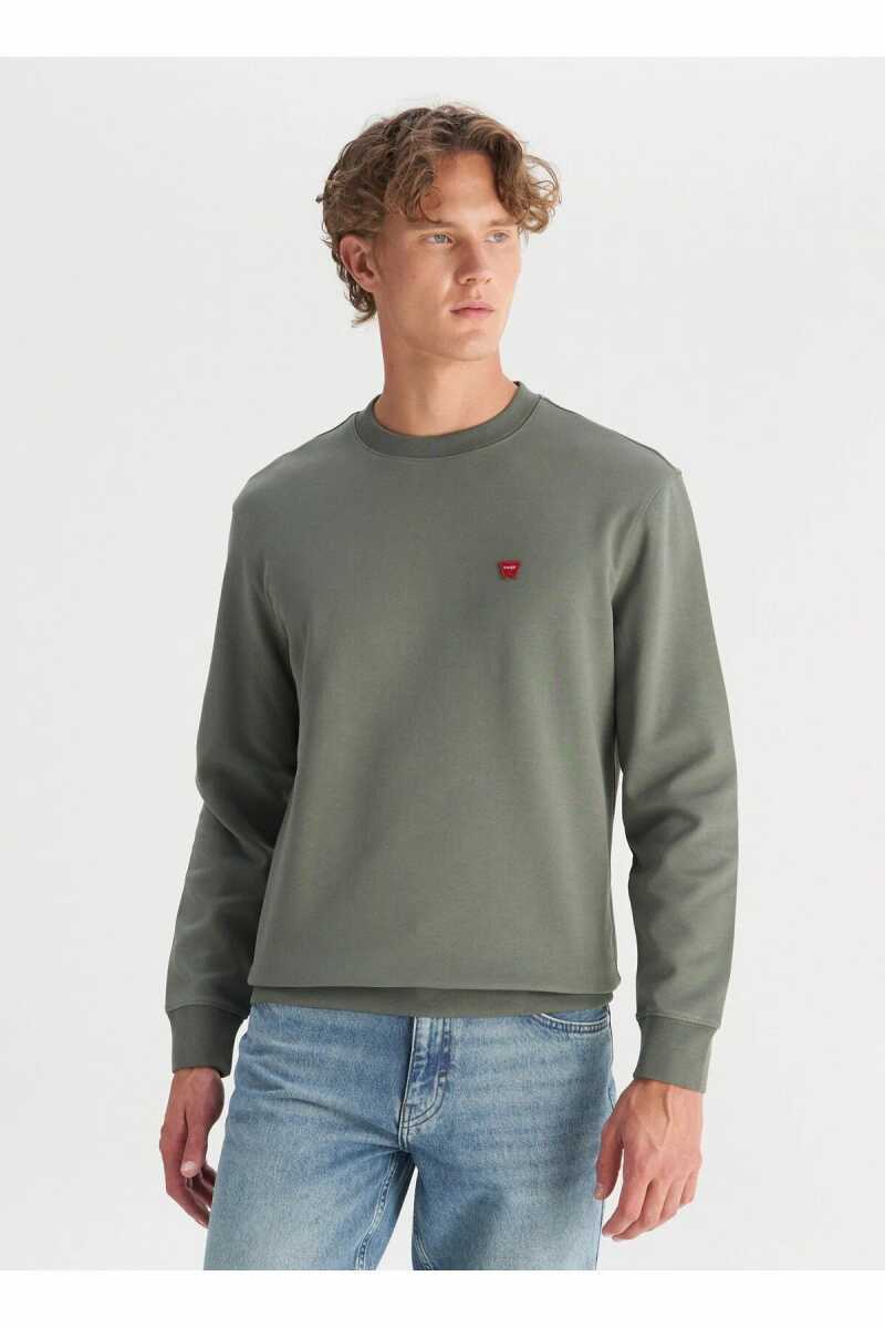 Wrangler Erkek Patch Logo Sweatshirt W2520255801 - 1
