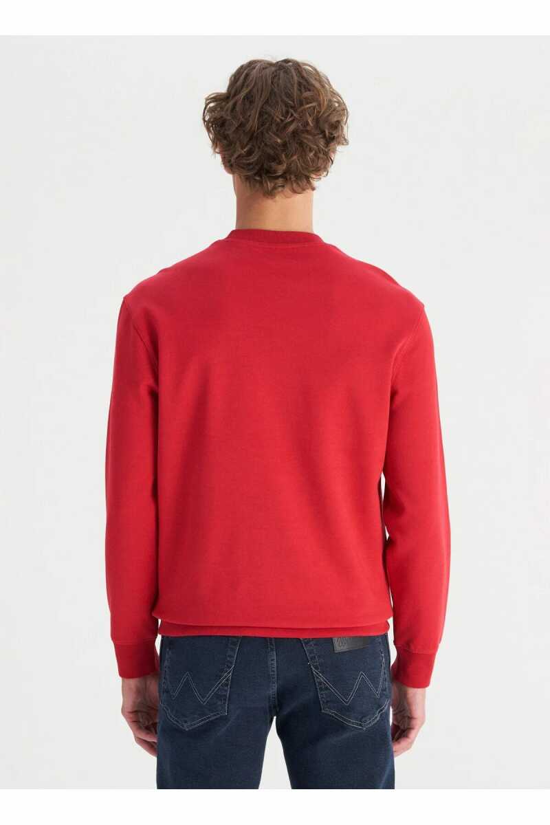 Wrangler Erkek Patch Logo Sweatshirt W2520255A47 - 5