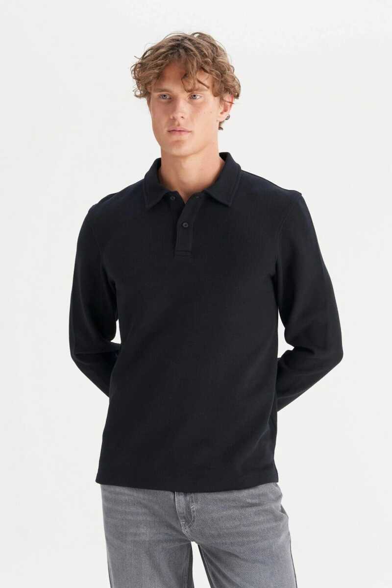 Wrangler Erkek Polo Yaka Sweatshirt W2520381001 - 1