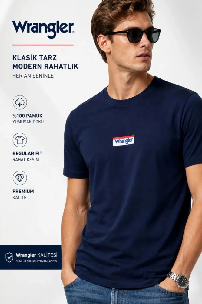 Wrangler Mid Logo Erkek T-shirt W2610068410 (1)