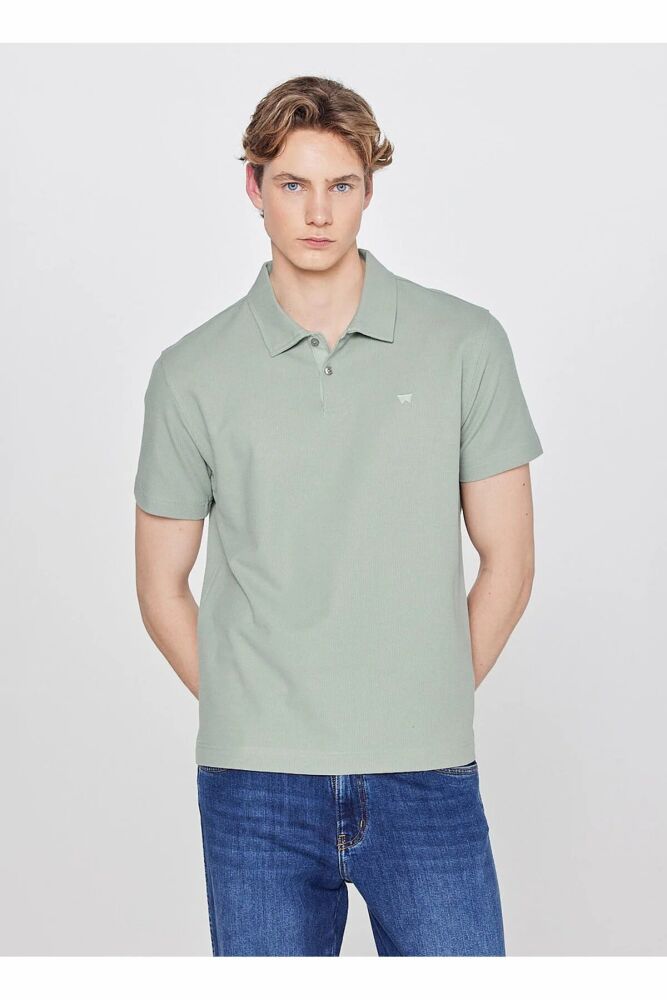 Wrangler Regular Fit Polo Erkek T-shirt W2610158306 (1)