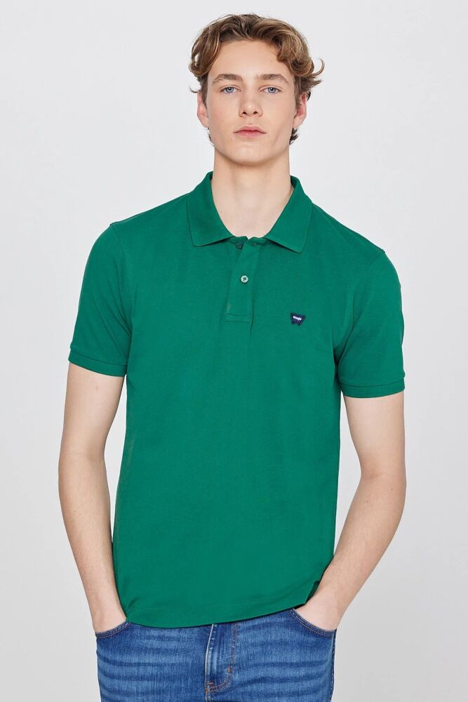 Wrangler Regular Fit Polo Yaka Erkek T-shirt W7D5K4XX2T300 (1)