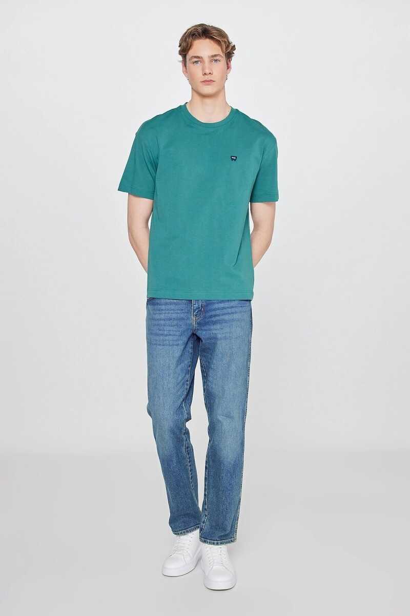 Wrangler Small Logo Bisiklet Yaka Erkek T-shirt W7NM203877G26 - 3